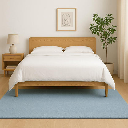 Handmade Tufted Wool Solid Color Area Rug - Modern Plain Ice Melt Color Rug